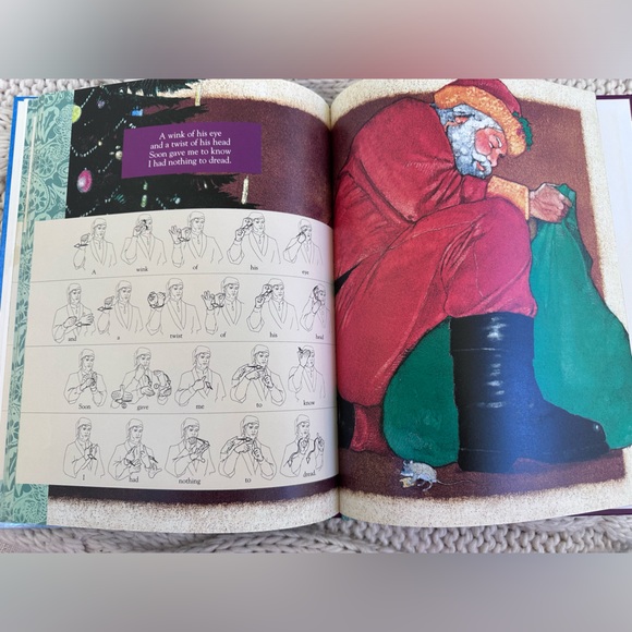 The Night Before Christmas book. Sign language. - Picture 9 of 10